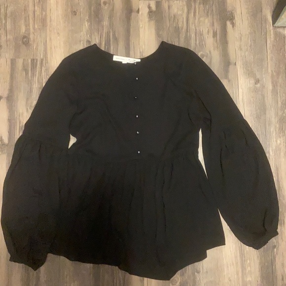 Banana Republic Olivia Palermo black blouse - Picture 1 of 7